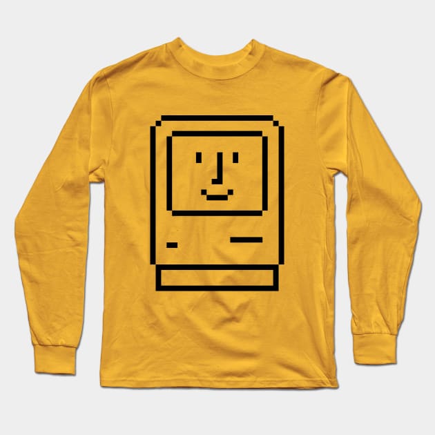 Happy Mac Long Sleeve T-Shirt by Artboy